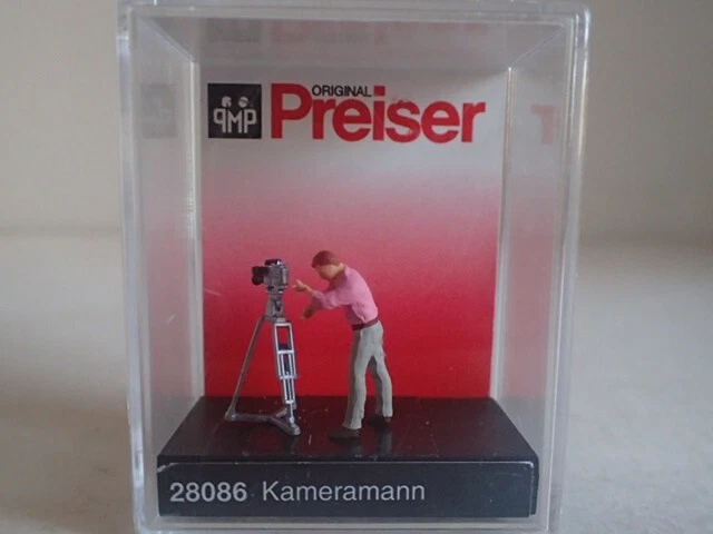Preiser Kameramann Kamera auf Stativ 28086 H0 1:87 OVP Einzelfigur - Bild 1 von 1