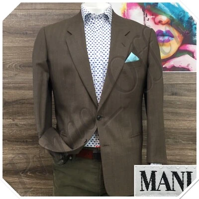 Vintage Mani Mens Blazer Sport Coat Two Button Casual Jacket Size 40R Wool Suit - Image 1 of 4