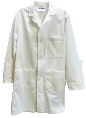 EUC Meta Medical/Lab Coat, White, 3 Pockets, Pleated, Style #1963 11, Size 34 - Image 1 of 4