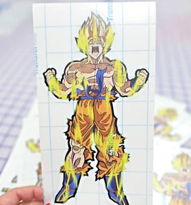 Goku Super Saiyan Anime 4.5 x 8 Full Color Sticker 3M - Imagen 1 de 3