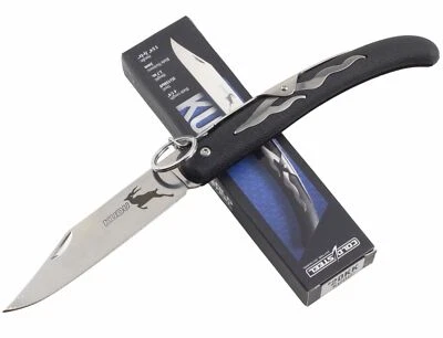 Cold Steel Kudu Key Ring Lock Black Folder Pocket Knife Clip Point Blade - Image 1 of 4