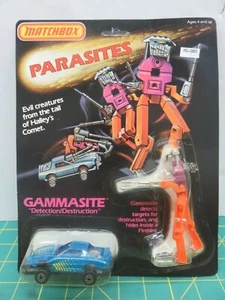 Matchbox Parasites Gammasite Firebird Blue 1:64 Scale Die-Cast 1985 Unpunched - Picture 1 of 7
