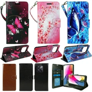 Para OnePlus 10T 5G 2022, cuero PU billetera teléfono funda protectora con soporte abatible - Imagen 1 de 21