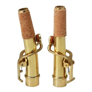 Adore Pro Sopransaxophon Hals gerader Hals & gebogener Hals Saxophon Gold Messing - Bild 1 von 9