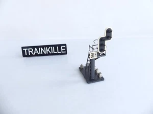 PERSONNALISE / BASE HORNBY / SIGNAL 5 FEUX INDICATEUR BIF DISQUE ROUGE - Foto 1 di 3