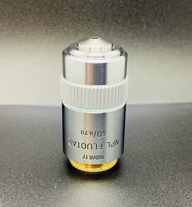 Leitz NPL Fluotar 40X/0,70 Mikroskop Objektiv Lens Plan Fluorit 160mm - Bild 1 von 2