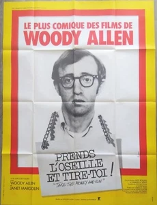 PRENDS L'OSEILLE ET TIRE-TOI/TAKE THE MONEY AND RUN/WOODY ALLEN/AFFICHE 120X160 - Imagen 1 de 1