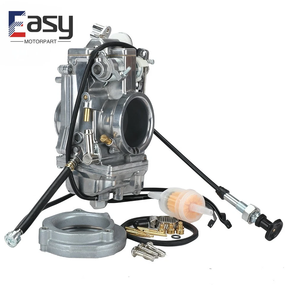 Racing Carburetor Kit Silver For HSR48 HSR 48mm Pumper Carb TM48-1 1990 - 2004 Foto 1 de 4