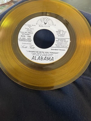 Alabama I Wanna Be With You Tonight Yellow Promo 45 With 1982 Date Stamp Excell - Image 1 of 3