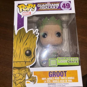 Funko Pop! Vinyl: Marvel - Groot - (Glow) - Loot Crate (Exclusive) #49 - Picture 1 of 6