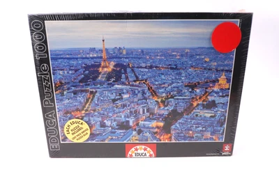 Educa 16286 Paris Lights Eiffel Tower 1000 Pieces Jigsaw Puzzle Passion NEW - Image 1 of 4
