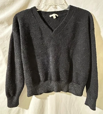 Chelsea & Violeta Negro Niñas Manga Larga Jersey Crop Suéter XL-16 Foto 1 de 4