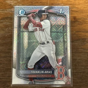 2025 Bowman Chrome Franklin Arias 1st Mojo Refractor BCP-67 Red Sox - Picture 1 of 4