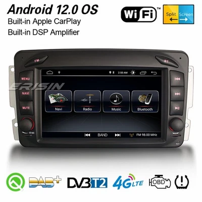 DAB+ Android 13 Navi CarPlay GPS BT Autoradio Mercedes C/CLK/G-Klasse W209 Viano - Bild 1 von 4