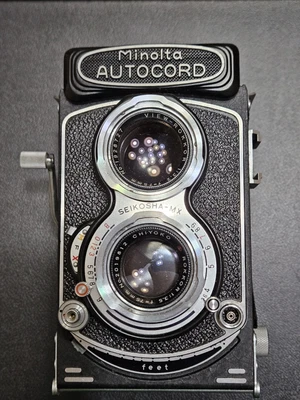 Minolta Autocord III TLR 6x6 Rokkor 75mm f/3.5 Film Camera Japan Chiyoko - Image 1 of 4