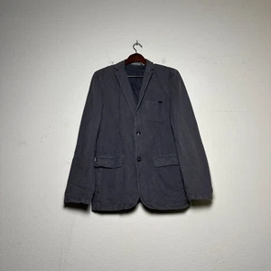 DKNY Jeans Cord Sport Mantel Jacke Freizeit Herren S Grau Vorbereitung Minimal Retro Indie - Bild 1 von 17
