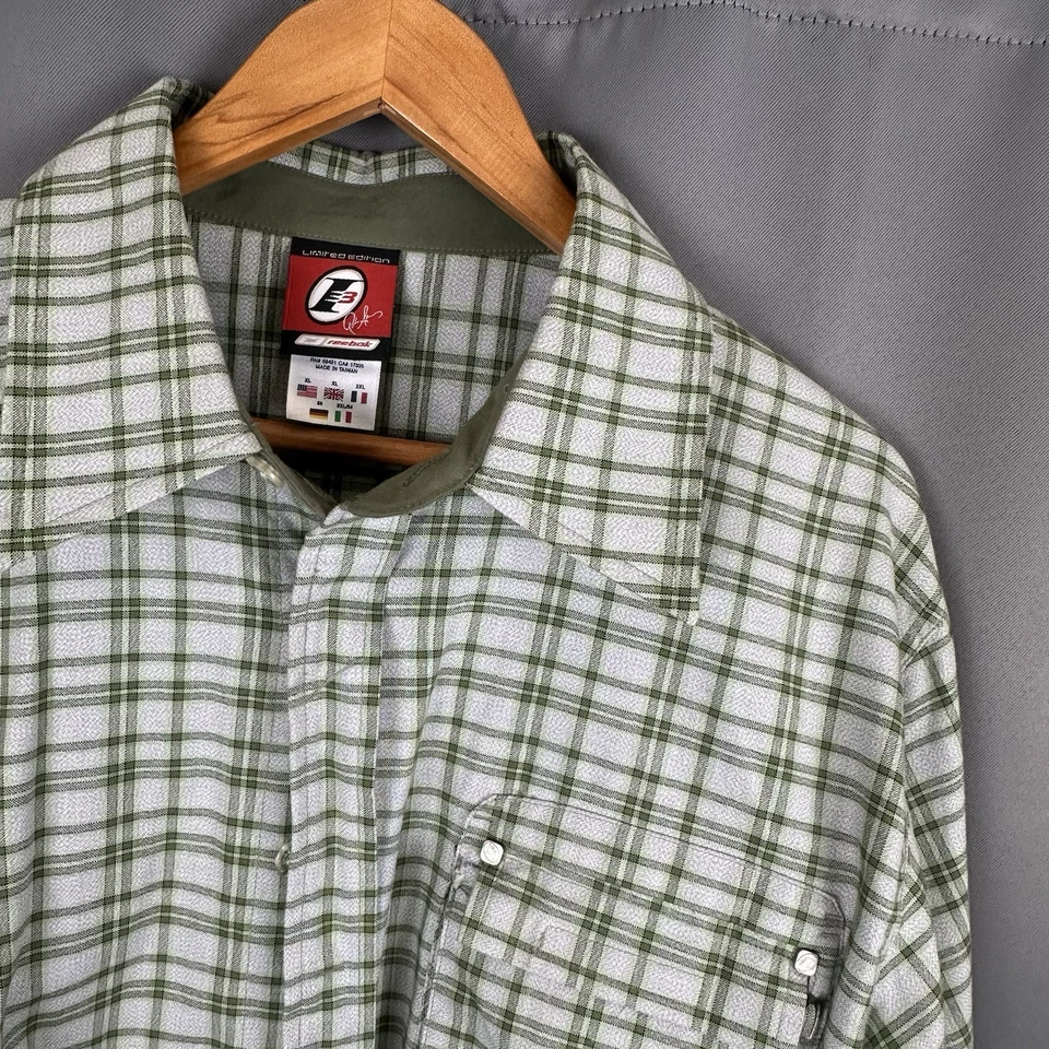 Camisa De Colección Allen Iverson Reebok I3 Abotonada Manga Larga Cuadros Línea Principal XL Foto 1 de 4