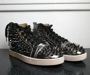 Christian Louboutin Metallic Leder Pik Pik High Top Sneaker Gr. 45 - Bild 1 von 8
