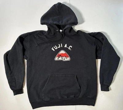 Vintage Ebbets Field Flannels Fuji AC Portland Baseball Hoodie USA Black Mens M - Image 1 of 4