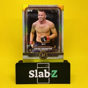 2019 UFC Topps Museum Collection COLBY COVINGTON GOLD REFRACTOR /75, #20, MINT! - Picture 1 of 6