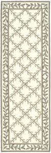 Safavieh Hand Hooked IVORY / SAGE Easy Care Runner 2'-6 x 10' - Picture 1 of 1