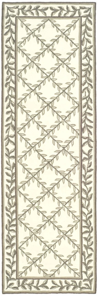 Safavieh Hand Hooked IVORY / SAGE Easy Care Runner 2'-6 x 10' - Image 1 of 1