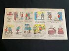 #02 THE BOSLEYS by John Stees Lot of 8 Sunday Third Page Comic Strips 1971