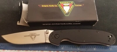 OKC Randall's Rat Model II Linerlock Knife, Black Composite Handles & - Image 1 of 4