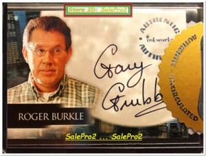 INKWORKS 2004 GARY GRUBBS as ROGER BURKLE from ANGEL SEASON AUTHENTIC AUTOGRAPH