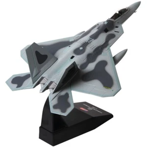 Avión de combate Lockheed Martin F-22 Raptor modelo militar fundido a presión de aleación 1:100 - Imagen 1 de 13