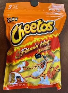CHEETOS SWAG PARA HOMBRE SOXERS DOBLE LONGITUD 2 PARES DE CALCETINES TALLA ÚNICA - Imagen 1 de 2