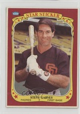 1986 Fleer Star Stickers Wax Box Bottoms Steve Garvey #S-3