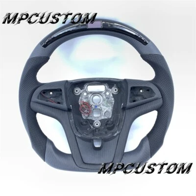 LED Matte Carbon Fiber Steering Wheel Fit For Chevrolet Camaro SS ZL1 2012-2015 - Image 1 of 4