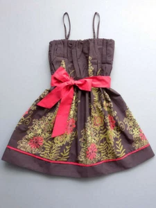 Sophie Catalou NWT Girls Sundress Cotton Floral Size 4 Summer - Picture 1 of 3