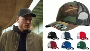 Flexfit by Yupoong Unisex Retro Mesh Back Curved Peak Trucker Baseball Cap(6606) - Picture 1 of 21