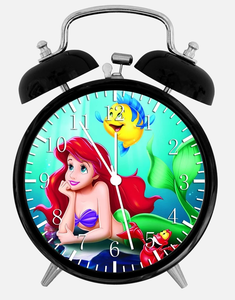 DEKAD Little Mermaid Ariel Alarm Desk Clock 3.75" Home Office Decor E325 Nice Gift