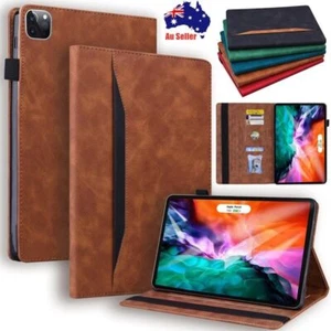 Para Apple iPad Air 11 pulgadas 13 pulgadas M2 2024 Abatible Cuero Billetera Soporte Estuche Cubierta - Imagen 1 de 59