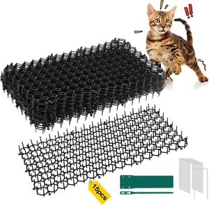 Dissuasore per Gatti, 15 Pezzi Plastica Tappetino anti Gatto 20 X 40 Cm, Tappeti - Foto 1 di 12