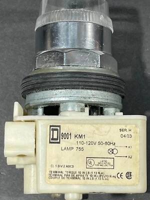 Square D 9001K1L1 Momentary Illuminated Push Button Switch, Instructions, Unused - Image 1 of 4