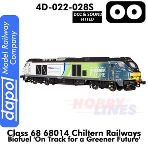 CLASS 68 68014 Chiltern Green Bio Fuel DCC&Sound 1:76 OO DAPOL 4D-022-028S - Picture 1 of 4
