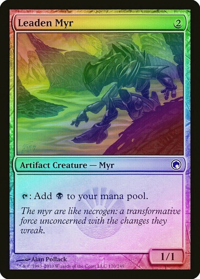 Leaden Myr FOIL NM/LP Scars of Mirrodin L2 - Image 1 of 1