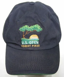 USGA Member 2008 U.S. Open Torrey Pines PGA Golf Hat Navy Blue Baseball Cap 1 Sz - Picture 1 of 8