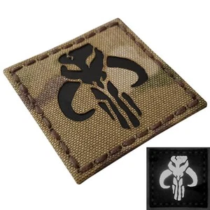 IR star wars mythosaur boba fett multicam mandalorian morale tactical hook patch - Picture 1 of 7