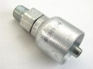 (2) Parker 10143-2-4 SCHLAUCHBESCHLÄGE STECKER NPT GERADER SCHLAUCH 1/4 ZOLL 1,8 ZOLL-Länge (T61) - Bild 1 von 3