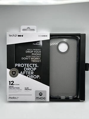 Tech21 Evo Check Case for Motorola Moto Z4 - Smoke Black Clear - Image 1 of 2