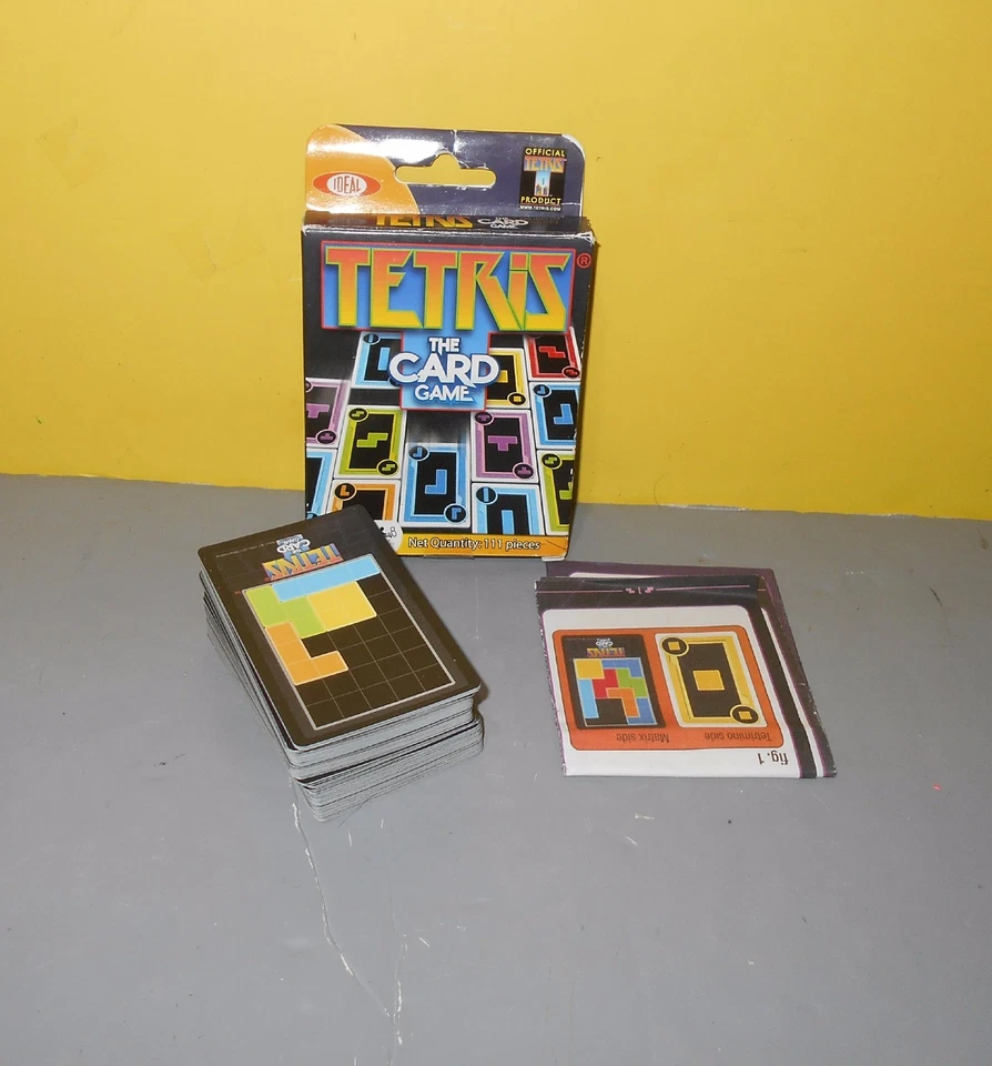 Official Tetris The Card Game Family IDEAL Game Fun Ages 8 and Up - Complete - Image 1 of 1