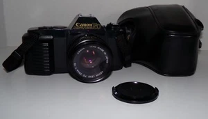 Canon T50 35mm Camera with FD 50mm F1.8 Lens & Original Carry Case - Works Great - Picture 1 of 10