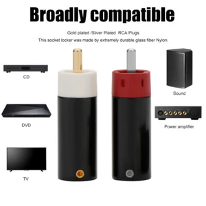 8 PIEZAS Star Line Enchufe RCA Chapado en Oro/Plateado Telurio Cobre HiFi Conectores RCA - Imagen 1 de 26