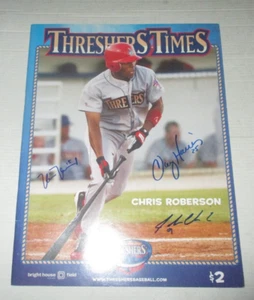 2007 Clearwater Threshers Signed Program - Kevin Howard, Clay Harris, John Urick - Picture 1 of 2