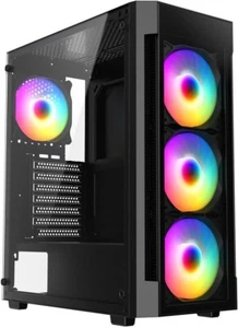 Ionz KZ27 Hikari PC Gaming Case Compact M/ATX Glass Front Tempered Glass Side - Picture 1 of 12